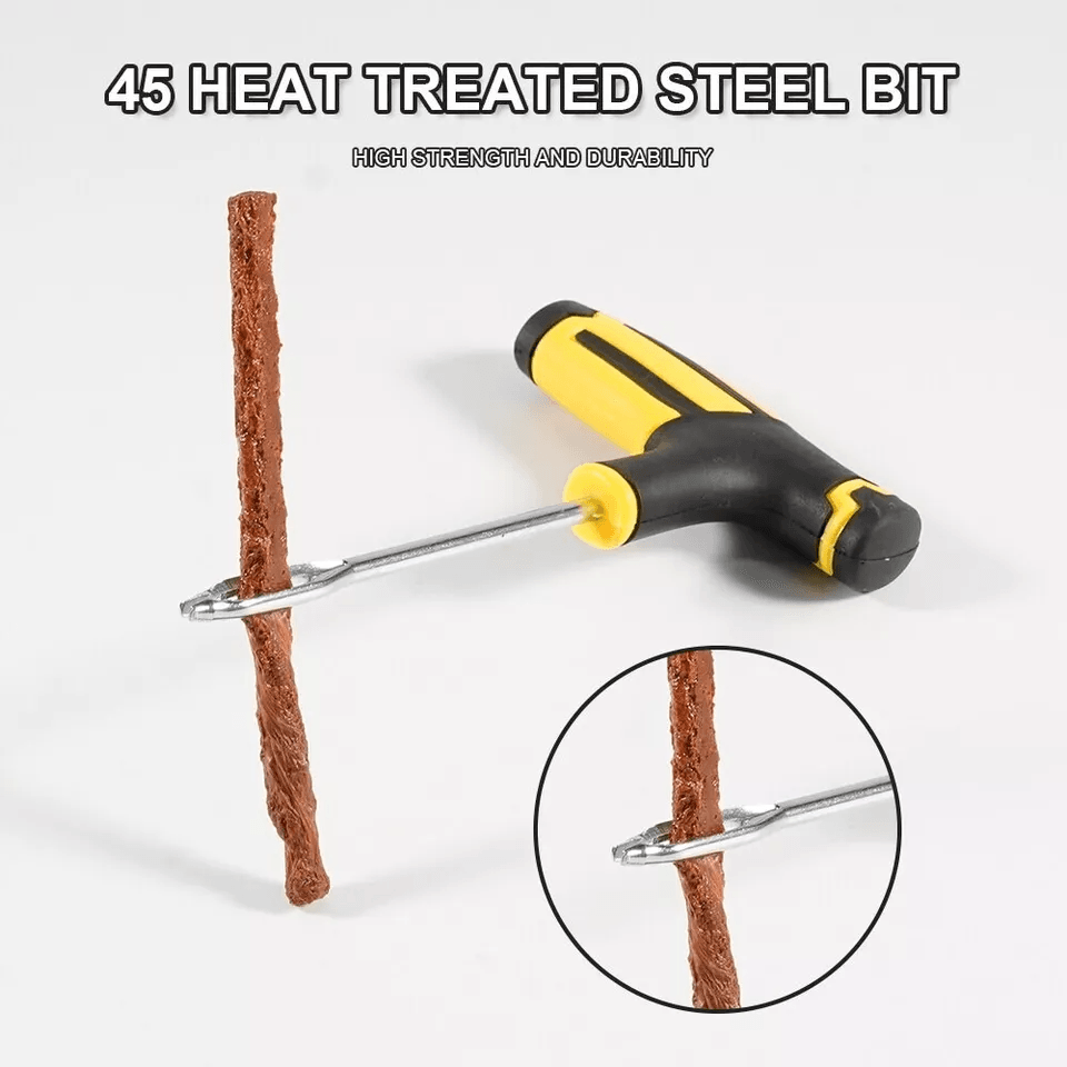 Tire Repair Kit Heavy Duty DIY Flat Tire Plug Patch Set For Car Truck Motorcycle SUV ATV  Home Gara 9