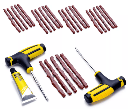 Tire Repair Kit Heavy Duty DIY Flat Tire Plug Patch Set For Car Truck Motorcycle SUV ATV  Home Gara 12