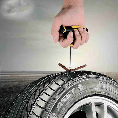 Tire Repair Kit Heavy Duty DIY Flat Tire Plug Patch Set For Car Truck Motorcycle SUV ATV  Home Gara 6