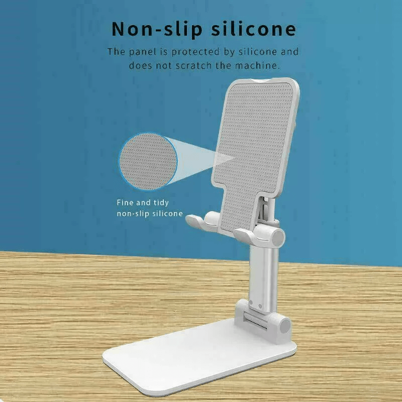 Adjustable Cell Phone Tablet Stand Foldable Aluminum Desktop Holder Mount For Mobile Phone IPad Off 4