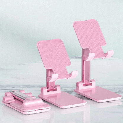 Adjustable Cell Phone Tablet Stand Foldable Aluminum Desktop Holder Mount for Mobile Phone, iPad, Office, Kitchen