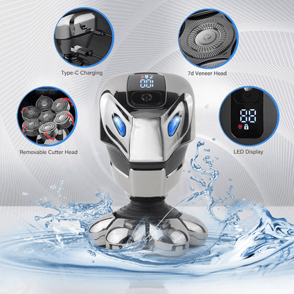 7D Cordless Shaver Hair Trimmer Electric Head Shaver For Men Wet  Dry Grooming 1