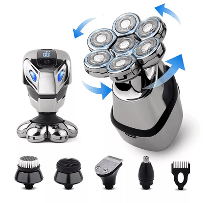 7D Cordless Shaver Hair Trimmer, Electric Head Shaver for Men Wet & Dry Grooming
