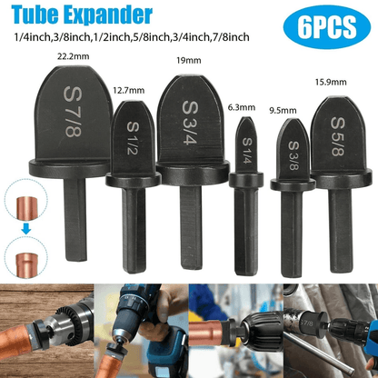 HVAC Flaring Tube Expander Kit Swaging Tool Drill Bit Set For Air Conditioner Copper Pipe Installat 4