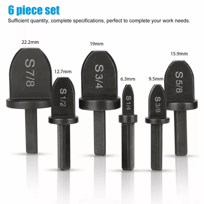 HVAC Flaring Tube Expander Kit Swaging Tool Drill Bit Set For Air Conditioner Copper Pipe Installat 7
