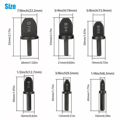HVAC Flaring Tube Expander Kit Swaging Tool Drill Bit Set For Air Conditioner Copper Pipe Installat 8