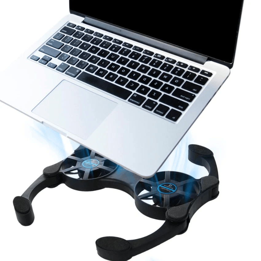 Foldable Slim Dual USB Cooling Fan Pad Quiet Cooler Stand For Laptop PC Notebook With Adjustable Sp 4