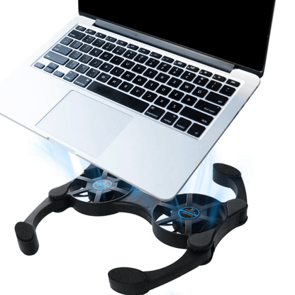 Foldable Slim Dual USB Cooling Fan Pad Quiet Cooler Stand For Laptop PC Notebook With Adjustable Sp 4