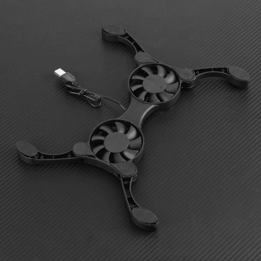 Foldable Slim Dual USB Cooling Fan Pad Quiet Cooler Stand For Laptop PC Notebook With Adjustable Sp 7