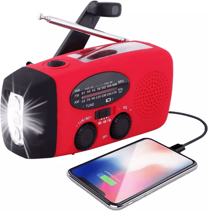 Emergency Radio Crank Solar Hand Weather 1000mAh Power Bank Charger Flashlight  Portable Survival G 3