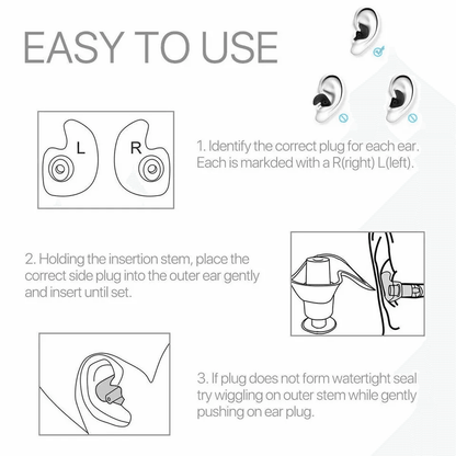 Soft Silicone Ear Plugs For Swimming Sleeping Anti Snore Reusable  Waterproof Earplugs For Noise Re 10