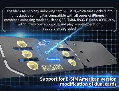 RSIM19 NEW QPE Stable Unlock SIM Card For IPhone 15141312  Compatible With IOS17 5G LTE Support 5