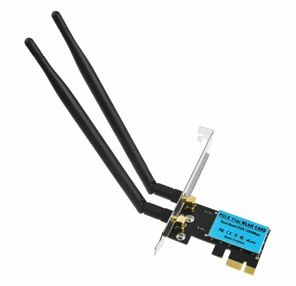 Dual Band PCIE Card WiFi Adapter HighSpeed Wireless PCIe Network Card For Desktop PC Low Profile Br 2