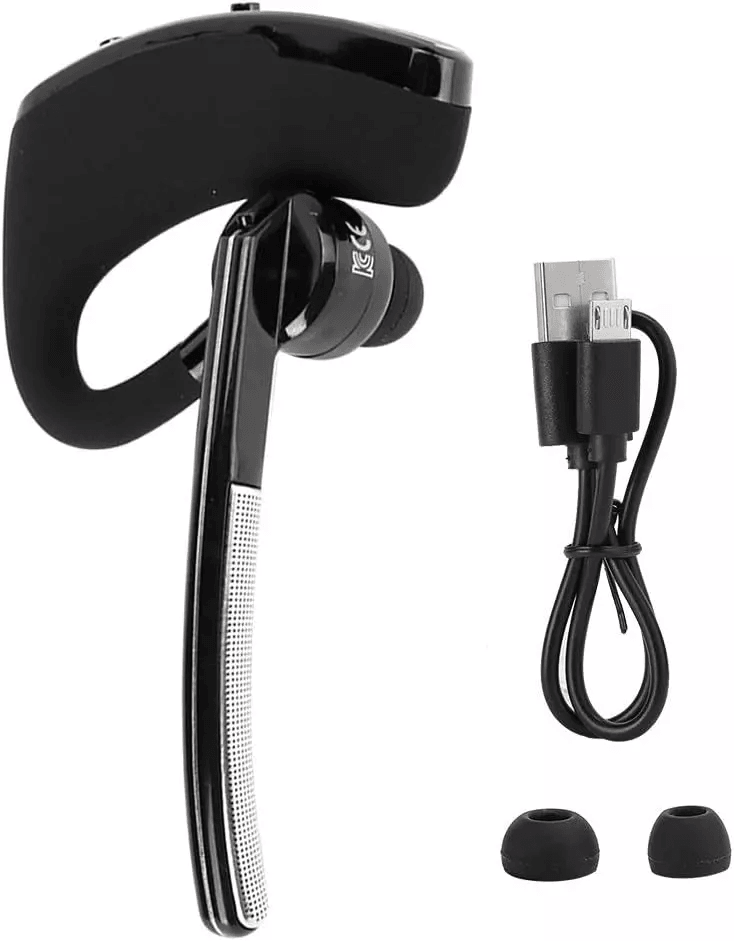 Wireless Bluetooth Headset With Noise Cancelling Mic Ideal Earpiece For Truck Drivers Call Centers  12