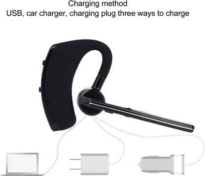 Wireless Bluetooth Headset With Noise Cancelling Mic Ideal Earpiece For Truck Drivers Call Centers  9