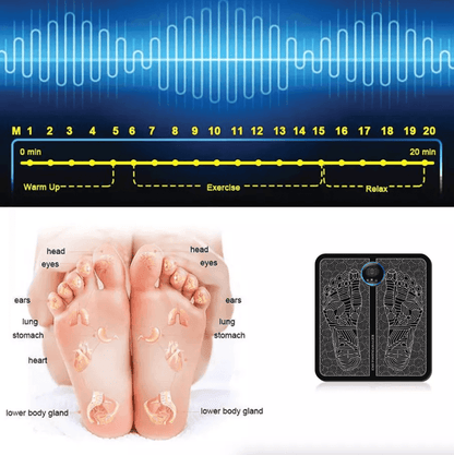 Electric EMS Foot Massager Pad Leg Reshaping Muscle Relaxation  Deep Kneading Pain Relief Machine F 1