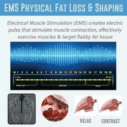 Electric EMS Foot Massager Pad Leg Reshaping Muscle Relaxation  Deep Kneading Pain Relief Machine F 2