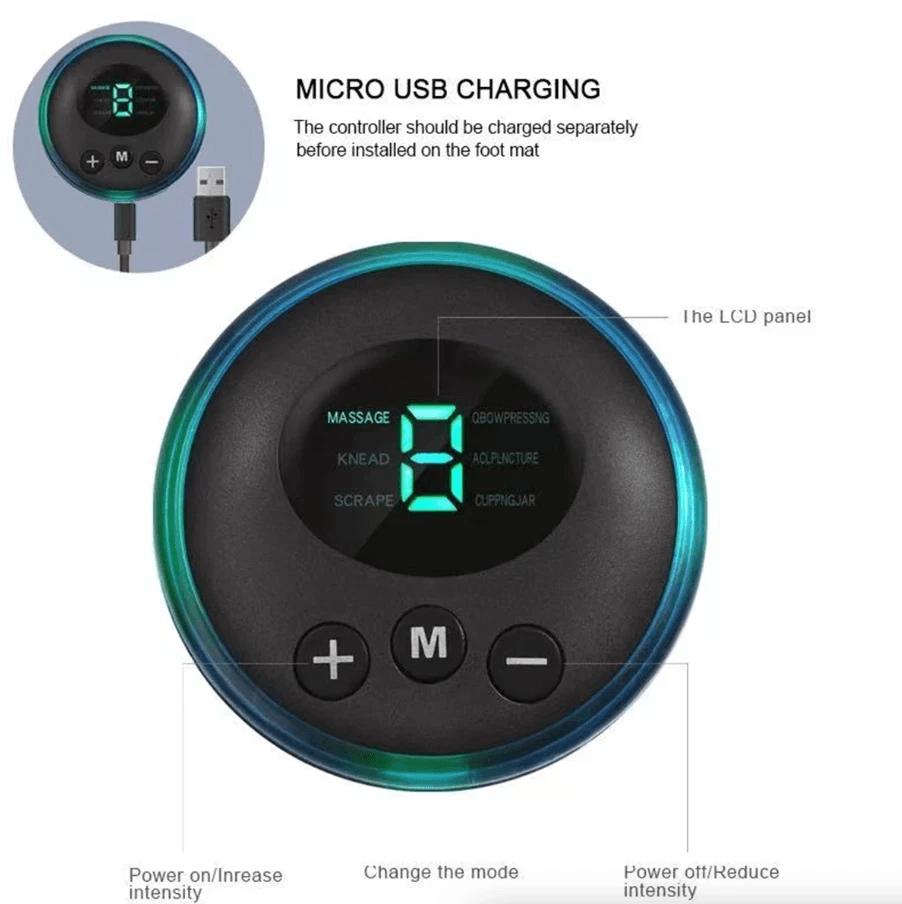 Electric EMS Foot Massager Pad Leg Reshaping Muscle Relaxation  Deep Kneading Pain Relief Machine F 10