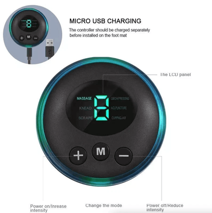 Electric EMS Foot Massager Pad Leg Reshaping Muscle Relaxation  Deep Kneading Pain Relief Machine F 10
