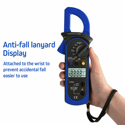 Digital Multimeter Tester AC DC Volt Ohm Amp Clamp Meter Auto Range Handheld With LCD Display  Carr 5