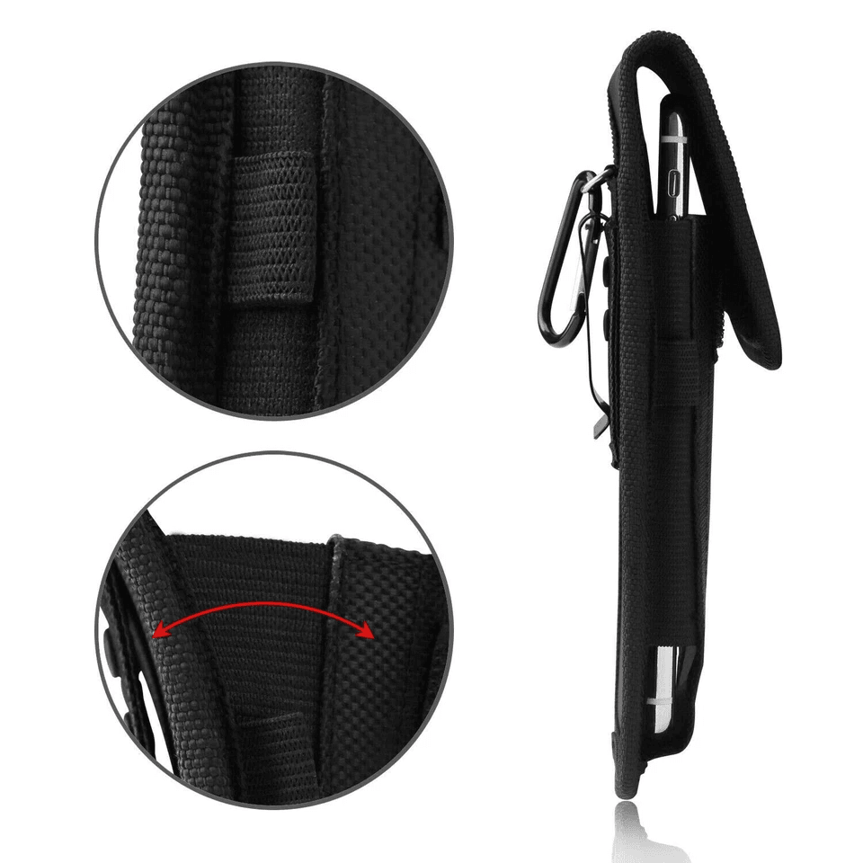 Durable Vertical Cell Phone Holster Pouch Wallet Case With Belt Clip Fits IPhone Samsung Outdoor Hi 8