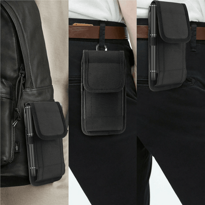 Durable Vertical Cell Phone Holster Pouch Wallet Case With Belt Clip Fits IPhone Samsung Outdoor Hi 4