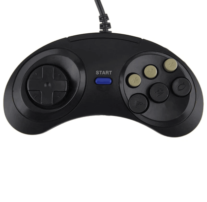Old School Classic New Button Game Pad Controller For SEGA Genesis Black Button Replacement Control 2