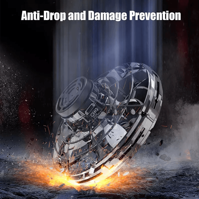 Flying Fidget Spinner Drone Ball Toy With LED Lights HandControlled Stress Relief Hover Ball For Ki 1
