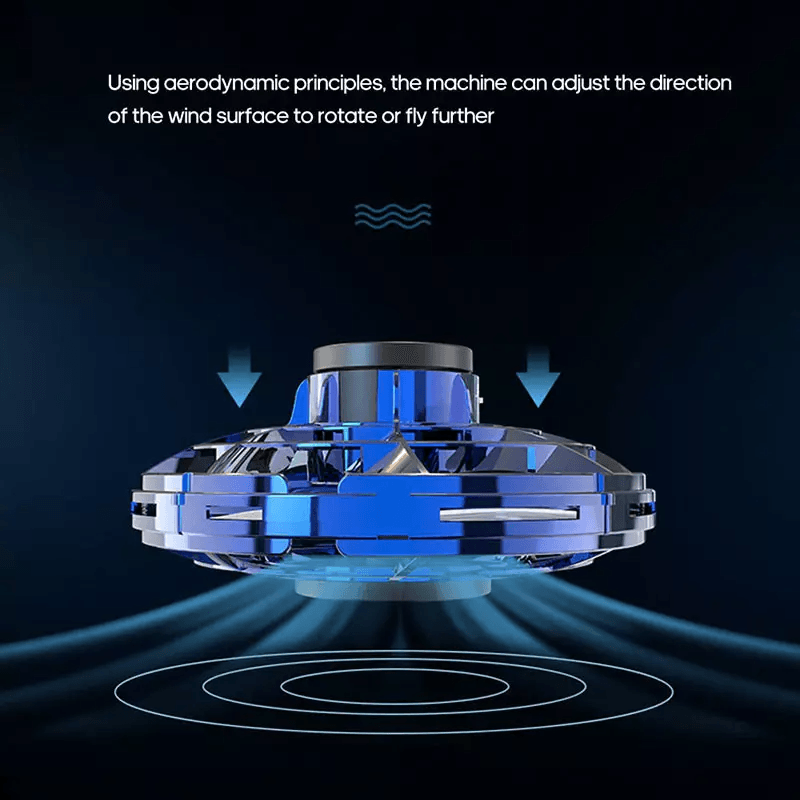 Flying Fidget Spinner Drone Ball Toy With LED Lights HandControlled Stress Relief Hover Ball For Ki 6