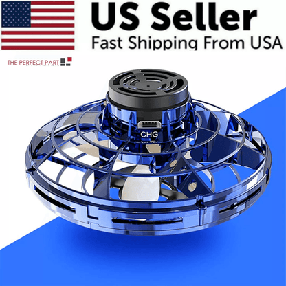 Flying Fidget Spinner Drone Ball Toy With LED Lights HandControlled Stress Relief Hover Ball For Ki 12