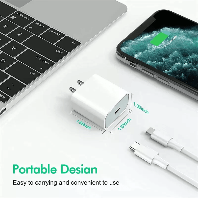 Super Fast Charger Type C For IPhone USBC 20W PD Wall Adapter With Cable Fast Char 5