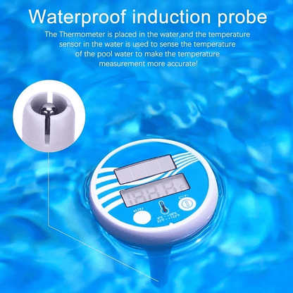 Digital Solar Powered Outdoor Floating Pool SPA Thermometer Waterproof Rainproof Hot Tub Pond Tempe 2