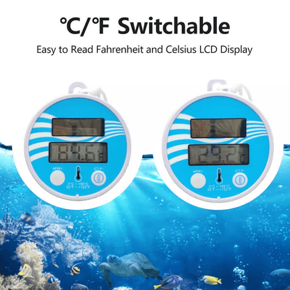 Digital Solar Powered Outdoor Floating Pool SPA Thermometer Waterproof Rainproof Hot Tub Pond Tempe 7