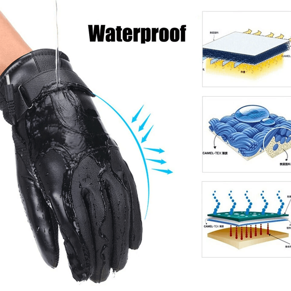 Electric USB Heated Gloves Winter Warming Thermal Ski Snow Hand Warmers For Men  Women Waterproof   13