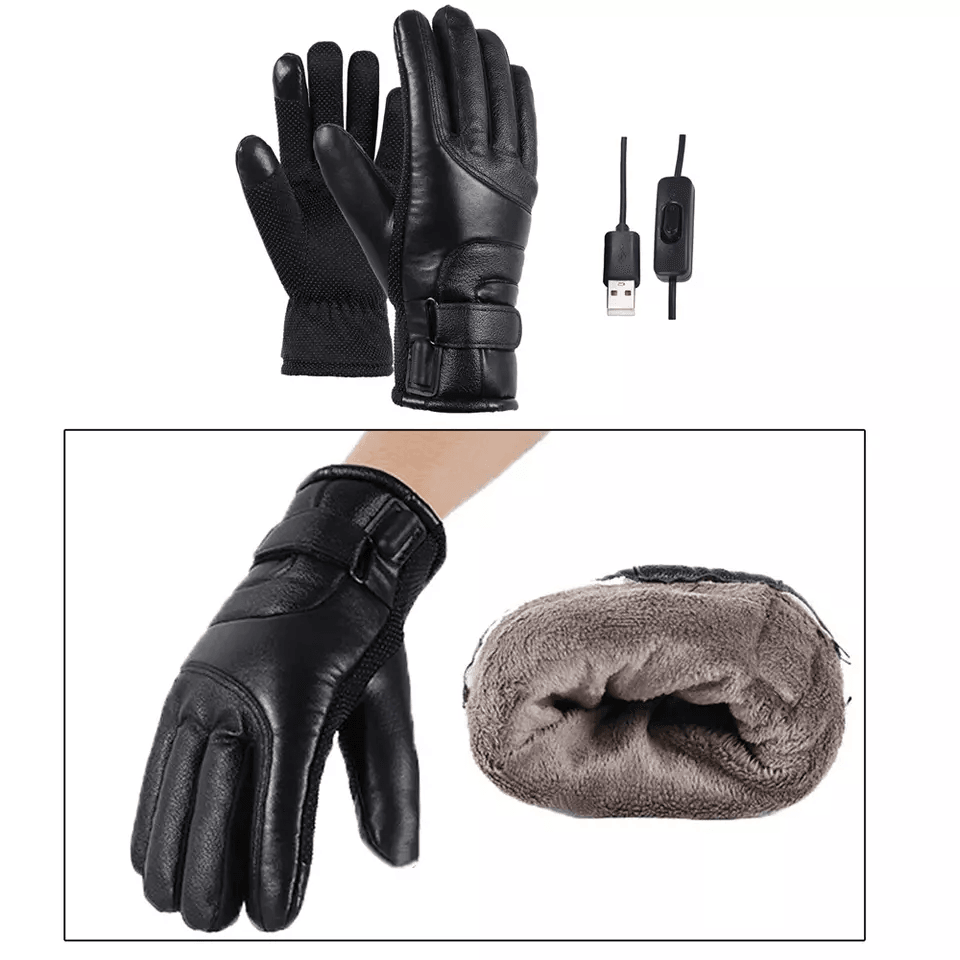 Electric USB Heated Gloves Winter Warming Thermal Ski Snow Hand Warmers For Men  Women Waterproof   14