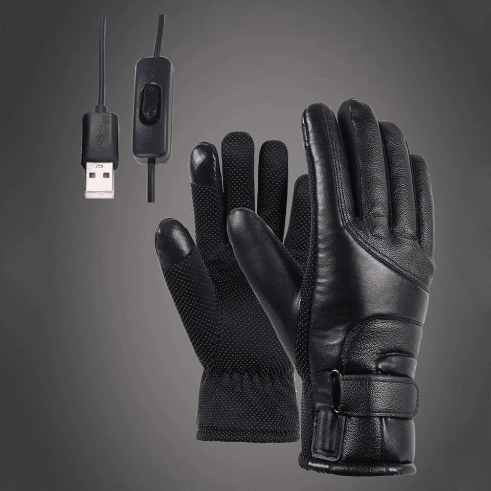 Electric USB Heated Gloves Winter Warming Thermal Ski Snow Hand Warmers For Men  Women Waterproof   5