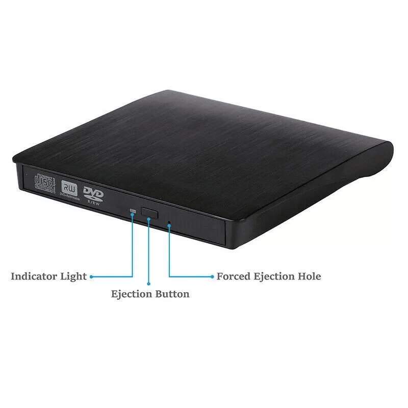 USB 30 Slim External CD DVD RW Drive Writer Burner Player Compatible With Laptop PC  Mac Portable   7