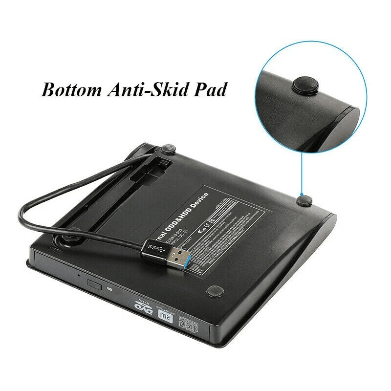 USB 30 Slim External CD DVD RW Drive Writer Burner Player Compatible With Laptop PC  Mac Portable   8