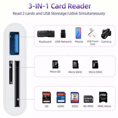 USB Hub Converter TypeC Adapter SD Card Reader For MacBook Pro Laptop Chromebook  USBC Devices 11