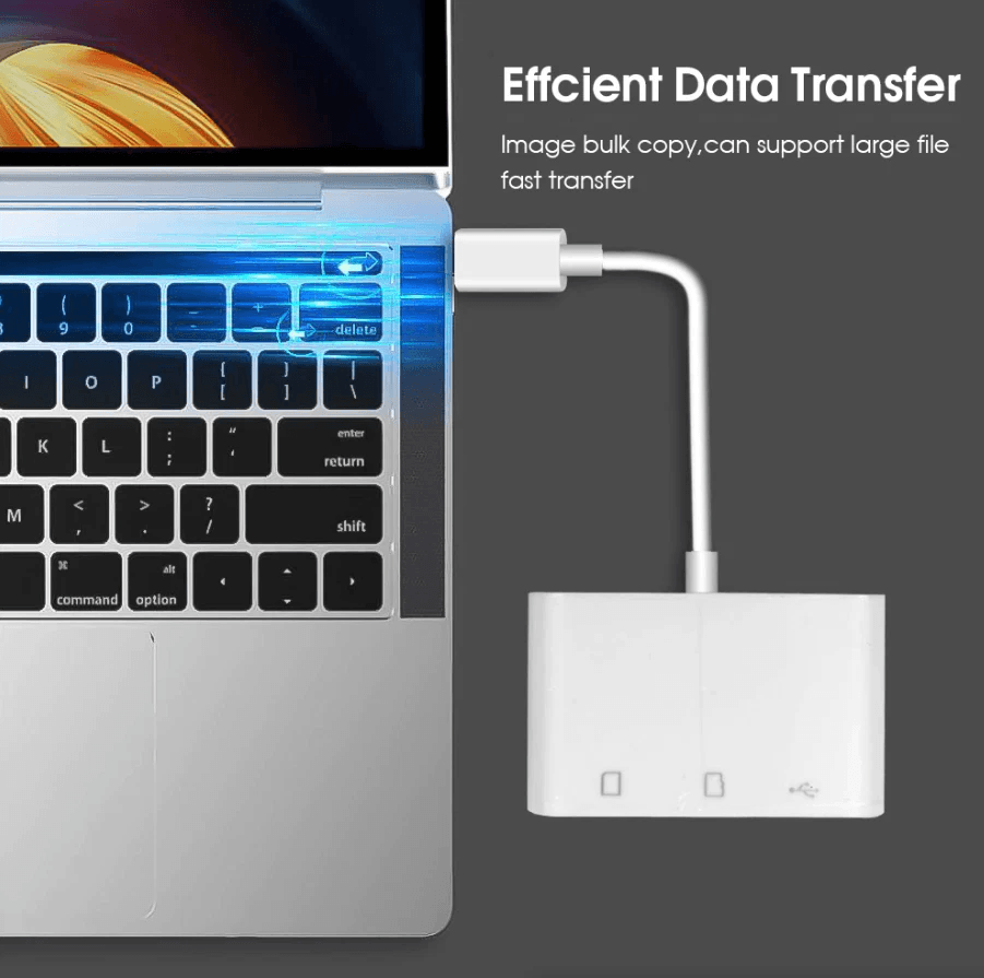 USB Hub Converter TypeC Adapter SD Card Reader For MacBook Pro Laptop Chromebook  USBC Devices 1