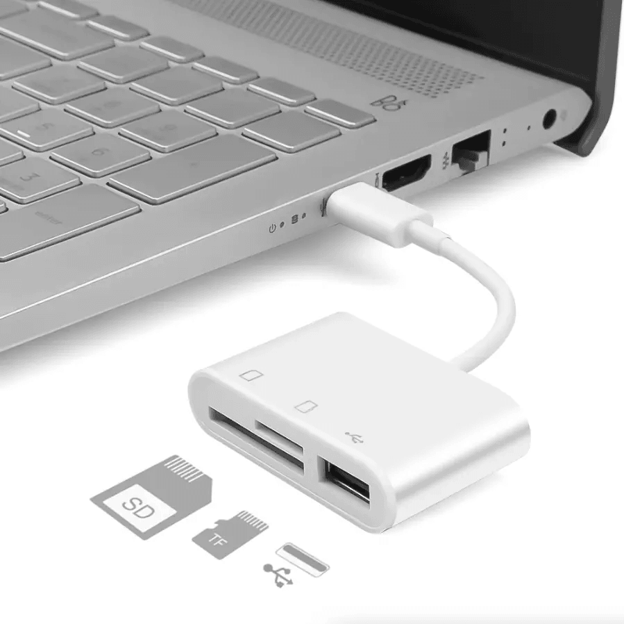USB Hub Converter TypeC Adapter SD Card Reader For MacBook Pro Laptop Chromebook  USBC Devices 5