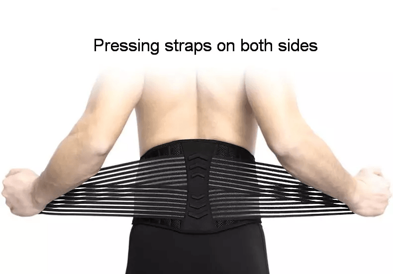 Lower Back Support Brace Lumbar Waist Belt Double Pull Design With Breathable Mesh For Men  Women P 12