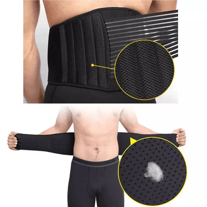 Lower Back Support Brace Lumbar Waist Belt Double Pull Design With Breathable Mesh For Men  Women P 14