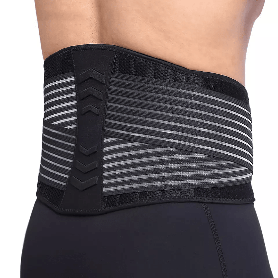 Lower Back Support Brace Lumbar Waist Belt Double Pull Design With Breathable Mesh For Men  Women P 11