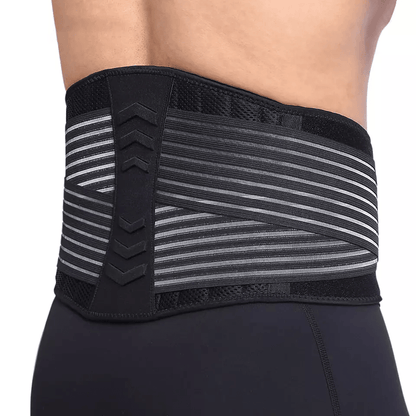 Lower Back Support Brace Lumbar Waist Belt Double Pull Design With Breathable Mesh For Men  Women P 11