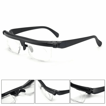 Dial Adjustable Glasses  Variable Focus Reading  Distance Vision Eyeglasses For Men  Women 1