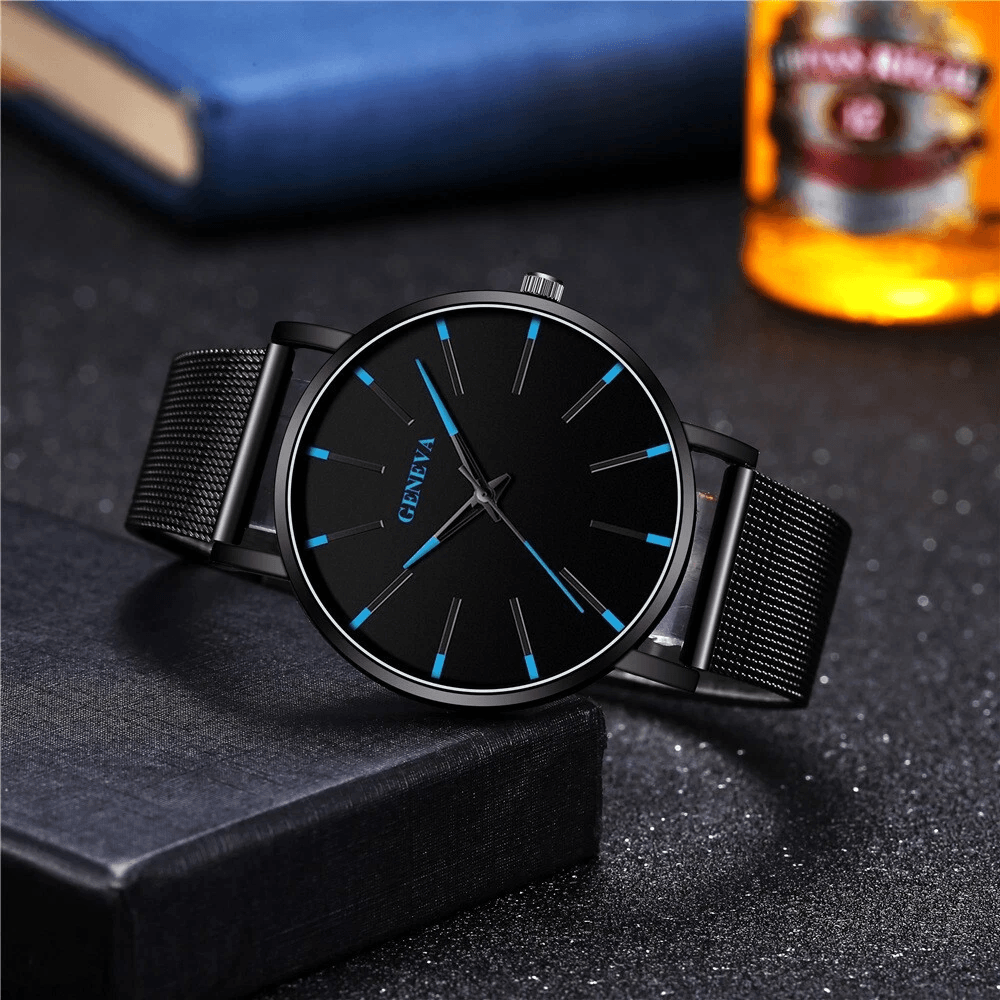 Waterproof Mens Watch  Stainless Steel Quartz Luminous Classic Business Wristwatch With Chronograph 2