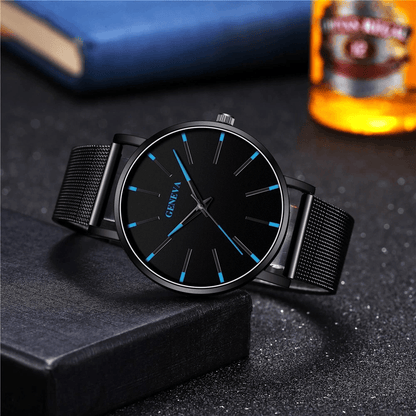 Waterproof Mens Watch  Stainless Steel Quartz Luminous Classic Business Wristwatch With Chronograph 2