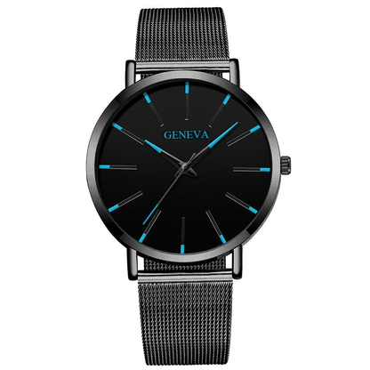Waterproof Mens Watch  Stainless Steel Quartz Luminous Classic Business Wristwatch With Chronograph 9