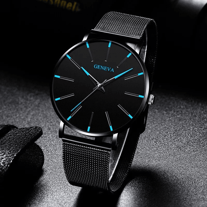 Waterproof Mens Watch  Stainless Steel Quartz Luminous Classic Business Wristwatch With Chronograph 3